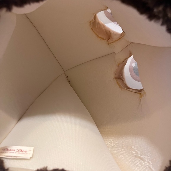 Halloween Costume - Dan Dee Big Greater Heads Brown Plush Velour Monkey Mask - Picture 5 of 6